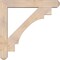 Ekena Millwork Merced Craftsman Smooth Bracket w/ Offset Brace, Douglas Fir, 7 1/2"W x 46"D x 46"H BKT0806X46X46MRC04SDF - alternate 2